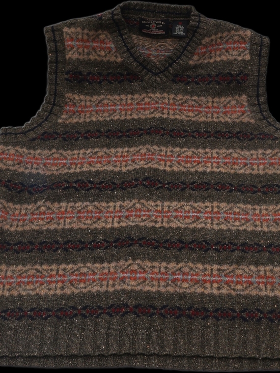 American Eagle Outfitters Other - American Eagle Outfitters Brown Patterned V-Neck Sweater Vest